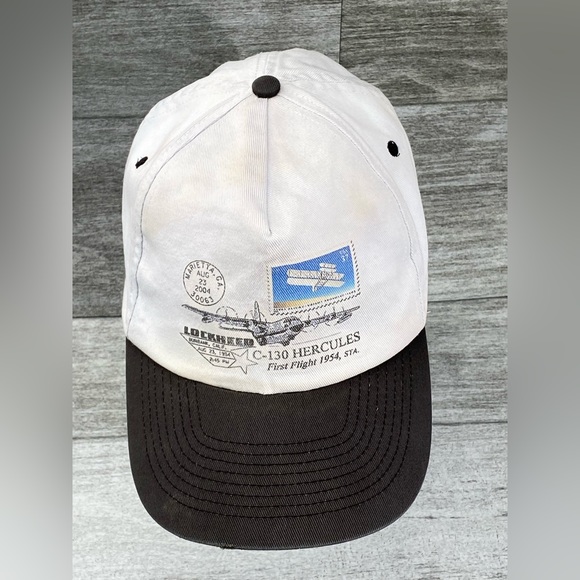 Lockheed C-130 Hercules KC Adjustable Double Snapback Trucker Hat OSFA - Picture 4 of 16